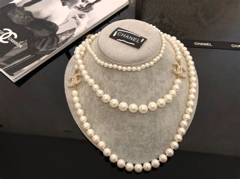 find good chanel pearl necklace replica|cheap knock off chanel jewelry.